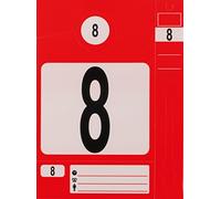 KS Tools Juego de etiquetas para llave, roja, 300 unidad