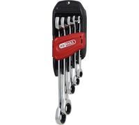 KS TOOLS Juego de llaves combinadas de carraca DUO GEARplus con función de carraca en la llave fija, 5 pzs. 503.5205 Couleur