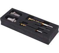 KS Tools kit d'alésage pour vis de serrage M10 sur 4 axes de guidon, 700.5640