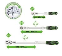 KS TOOLS Kit de cliquets 512.0103 Acier chrome-vanadium 2100g