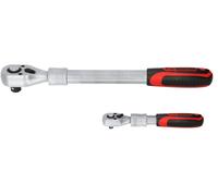 KS TOOLS Kit de cliquets réversibles télescopiques 1/4" + 1/2", 2 pcs