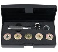 KS TOOLS Kit de réparation du filetage des bouchons de vidange d'huile, 12 pièces M17 x 1,5 150.4930