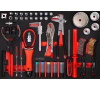 KS TOOLS Kit d'entretien huile / pneus en mousse 43 pces - 811.0043