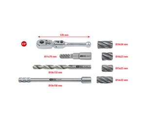 KS Tools KS Tools 1/4" MASTER Jeu d'alésoirs ABS, 8 pcs Quantité:1