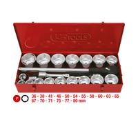 KS Tools KS Tools 1" Coffret de douilles, 22 pcs. Quantité:1