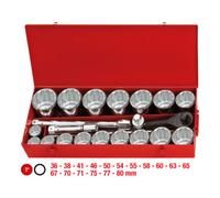 Coffret de douilles et accessoires 12 pans 1'', 22 pièces KSTOOLS - 9110824