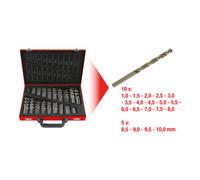 KS Tools KS Tools Coffret de forets HSS-G Co 5, 170 pcs., 1-10mm Quantité:1