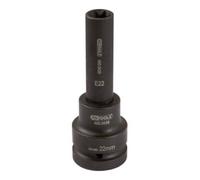 1" Vaso de impacto TX-E, largo, E24, para discos de frenos SAF