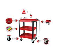 KS Tools ECOline Chariot de service pour atelier 68x42,5x85 cm 890.0001