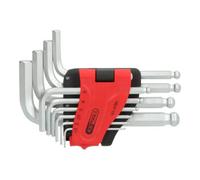 KS Tools Jeu de clés mâles coudées 6 pans intérieurs 151.4780 1,5–10 mm, 10 pièces, tête sphérique