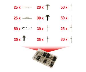 KS Tools KS Tools Jeu de clips de fixation - serrage rapide, 400 pcs Quantité:1