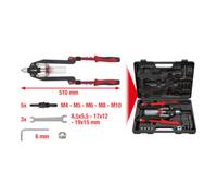 Jeu de pinces à riveter universelles, 17 pièces KS Tools 150.9630