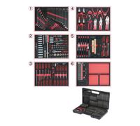 KS Tools KS Tools jeu de plaquettes système universel pour 6 tiroirs avec 598 outils haut de gamme Quantité:1