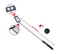KS Tools - Miroir d'inspection 550.1136 télescopique orientable avec éclairage LED