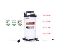 Pompe d'aspiration par vide 9,5L avec 4 sondes KS TOOLS - 160.0790
