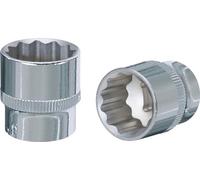'KS Tools KST-918.1327-E 1/2 Chrome Plus Douille 12 pans, 9 mm, sur Oreille