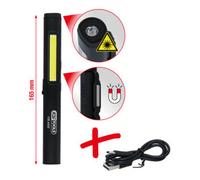 Lampe d'inspection à bande LED COB 350 lumens avec spot LED UV et pointeur