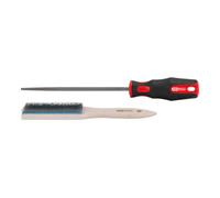 KS Tools Lime carrée avec brosse à lime, 2 pcs. Quantité:1
