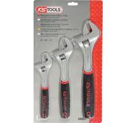 KS TOOLS Lot de 3 clés à molette, poignée bi-composant