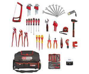 KS TOOLS Lot d'outils sanitaire + chauffage + sac SMARTBAG - 850.0126