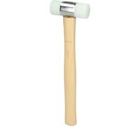 KS Tools Maillet 140.5211 à embout nylon 200 g tête Ø28 mm manche frêne galbé Multicolore