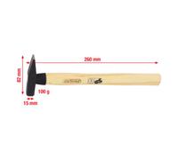 KS Tools 142.1310 Marteau de mécanicien manche Hickory, 100g