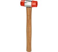 Maillet à embout plastique 340g - tête Diam. 35mm - avec manche frêne galbé KS TOOLS - 140.5202