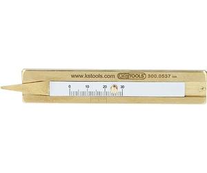 KS TOOLS Mesureur de profondeur de bande de roulement 0-30 mm 300.0537
