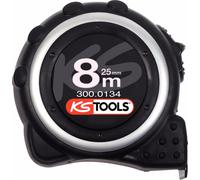 KS TOOLS Mètre à ruban avec blocage noir-gris, 8m - 300.0134