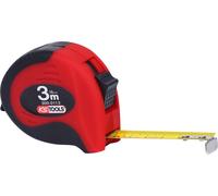 KS Tools Mètre à ruban avec blocage, noir-rouge, 3m