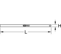 KS TOOLS Mètre flexible en acier 250 mm - 300.0103