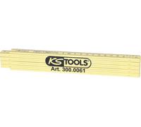 KS TOOLS Mètre pliant en plastique blanc 2m - 300.0061