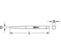 KS TOOLS Montage-Passdorn 10 mm - 129.2184