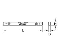 KS TOOLS Niveau à bulle en aluminium profilé 1.000 mm alignement fin - 204.5910