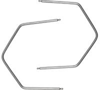 KS TOOLS Outil de déverrouillage pour autoradio Opel, 2 pcs