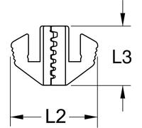 KS TOOLS Paire d'embouts à sertir pour embouts de câble - 115.1420