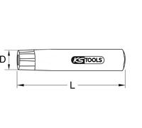 KS TOOLS Perforateur de trous ronds 3 mm - 129.2303