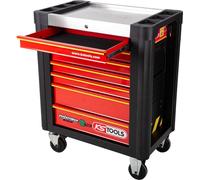 KS TOOLS PERFORMANCEplus e10 NOIR/ROUGE Servante d'atelier avec 7 tiroirs - 873.0007