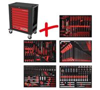 KS TOOLS Composition pour servante d’atelier Performanceplus P15 avec 299 out...