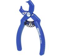 KS TOOLS Pince à clips, bleue, coudée, 100 mm