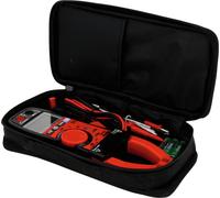 KS TOOLS 150.0929 - Pince Ampèremétrique Digitale 1000 V - Multimetre pour Courant Alternatif et Continu - Testeur Electrique Professionnel avec Ecran LCD - Ouverture de la Pince 45mm Noir/Rouge