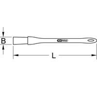 KS Tools Pinceau à poussière isolé,droit,180mm, 117.1645