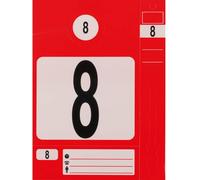 KS TOOLS Jeu de portes-clés, rouge, pack de 300