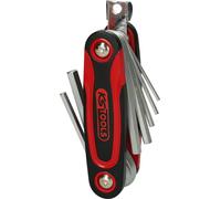 KS TOOLS Porte-clés mâles coudées à six pans creux 8 pces - 158.3540
