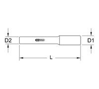 KS TOOLS Porte-embouts 3/8" avec isolation protectrice 250 mm - 117.3812