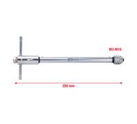 KS Tools Porte-tarauds réversibles à cliquet, 250mm Quantité:1