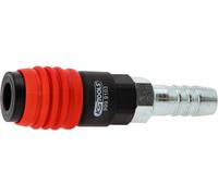 KS Tools 999.9103 Raccord de sécurité universel 3 en 1 pour air comprimé 14,5 mm avec embout de tuyau
