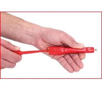 KS Tools Rallonge 1/2" avec revêtement isolant et arrêt, 125 mm Quantité:1