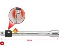 KS Tools 919.1402 Rallonge à verrouillage 1/4" CHROMEplus 100 mm