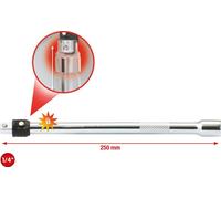 KS TOOLS Rallonge 1/4" CHROMEplus avec verrouillage 250 mm - 919.1406
